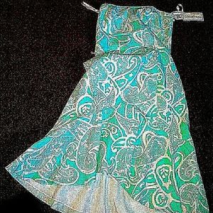 Shoshanna paisley strapless dress Nwt